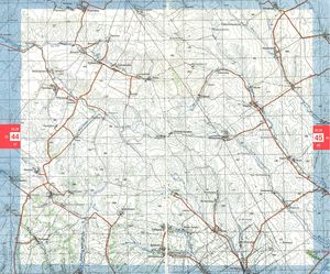 Карта автомобильных дорог в районе Каргалинских рудников